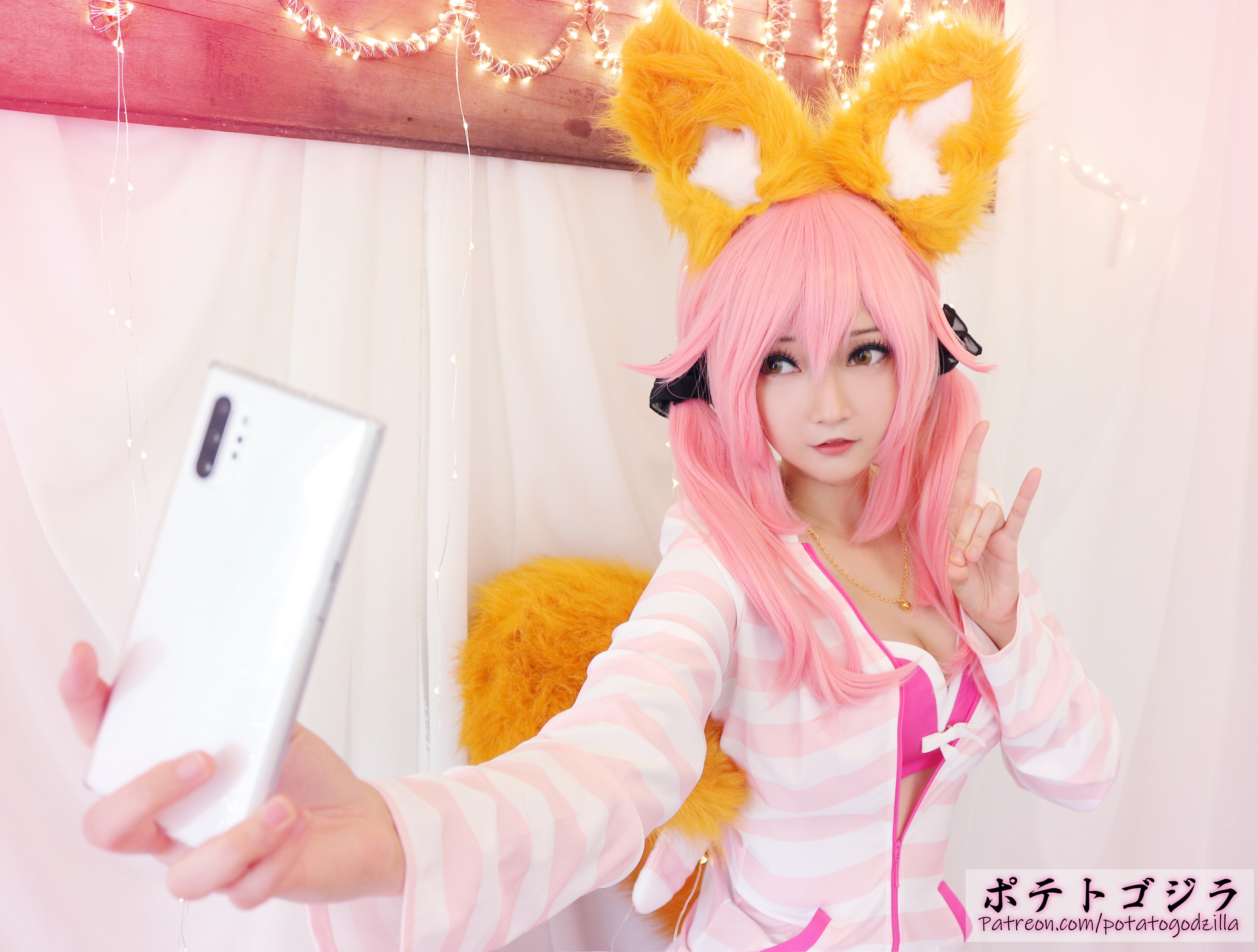 图片[1]-Potato Godzilla – NO.077 Tamamo School Uniform[50P]-XikXak
